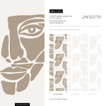 Abstract Faces Wallpaper - C245 - WallTrend