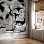 Abstract Faces Wallpaper - D588 - WallTrend