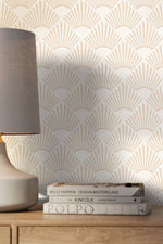 Abstract Fan Pattern Wallpaper - C552 - WallTrend