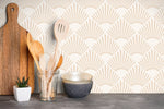 Abstract Fan Pattern Wallpaper - C552 - WallTrend