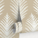 Abstract Feather Herringbone Wallpaper - C604 - WallTrend