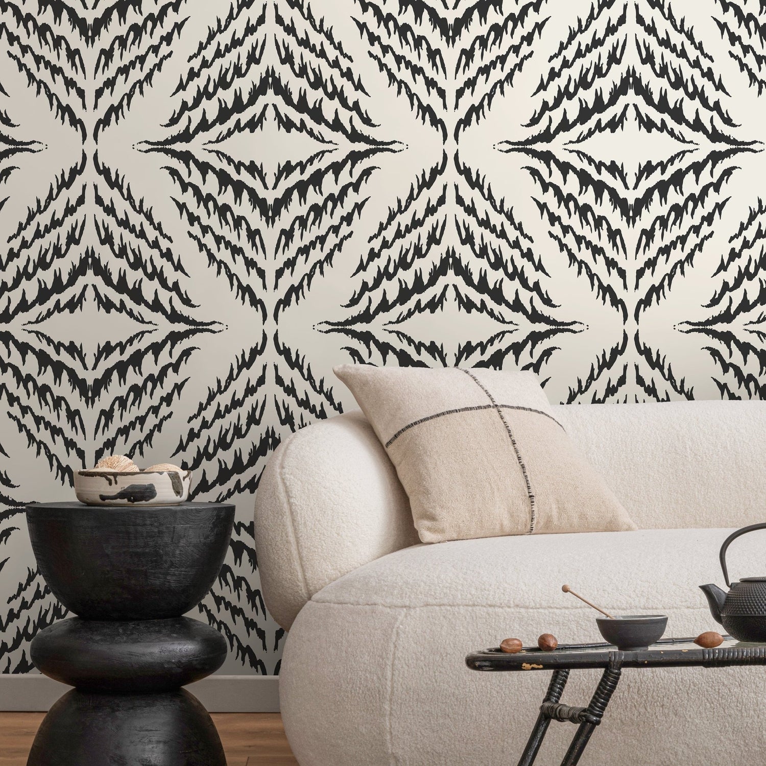 Abstract Feathered Elegance Wallpaper - C504 - WallTrend