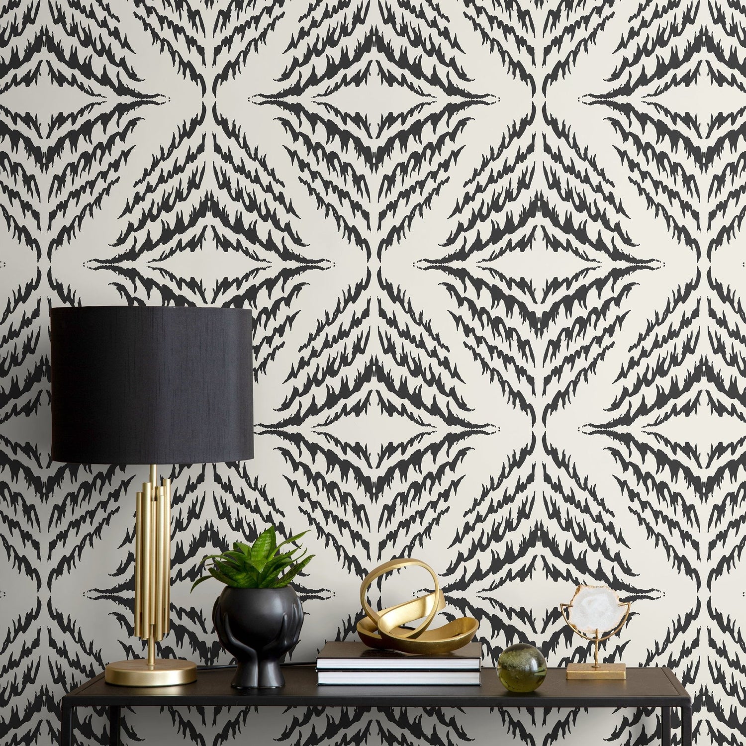 Abstract Feathered Elegance Wallpaper - C504 - WallTrend