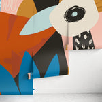 Abstract Figures Wallpaper - Removable Wallpaper Peel and Stick Wallpaper Wall Paper Wall Mural - D995 - WallTrend