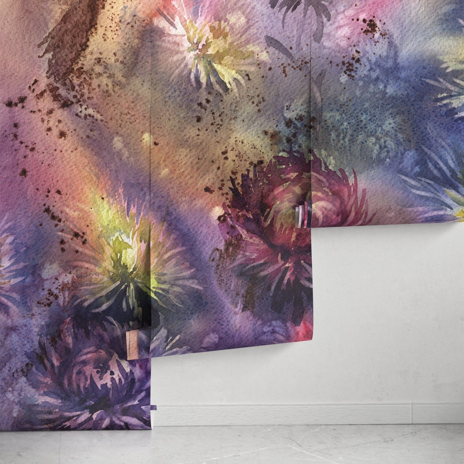 Abstract Floral Explosion Wallpaper - A313 - WallTrend