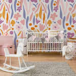 Abstract Floral Harmony Wallpaper - C479 - WallTrend