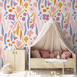 Abstract Floral Harmony Wallpaper - C479 - WallTrend