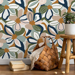 Abstract Floral Harmony Wallpaper - D657 - WallTrend