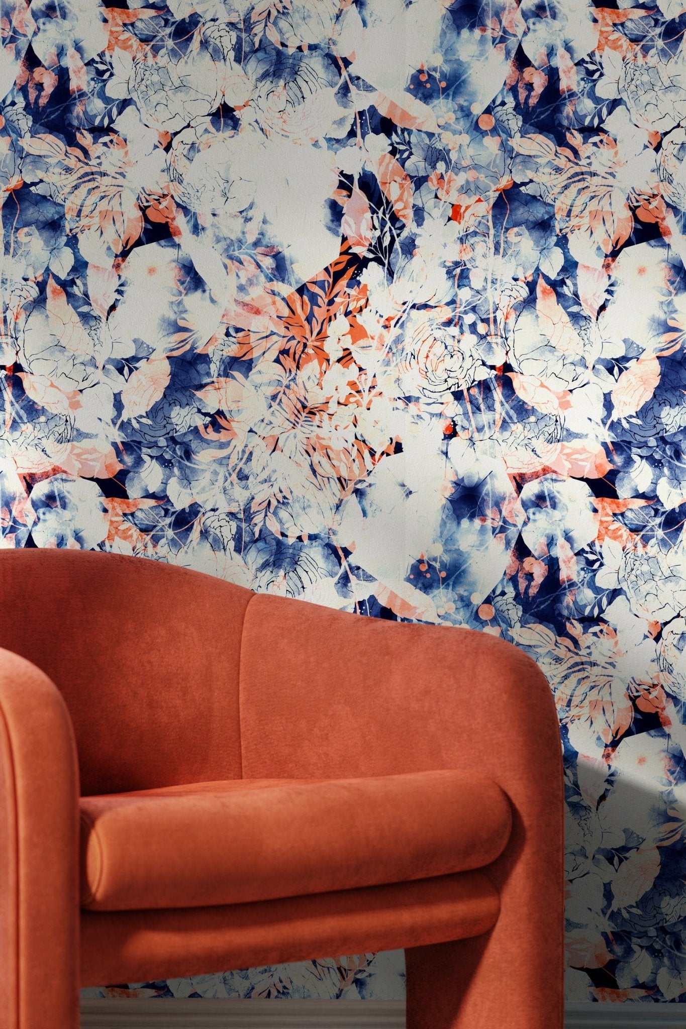 Abstract Floral Medley Wallpaper - B058 - WallTrend