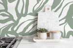 Abstract Floral Silhouette Wallpaper - D288 - WallTrend