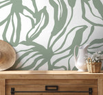 Abstract Floral Silhouette Wallpaper - D288 - WallTrend