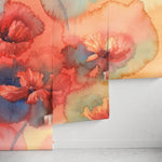 Abstract Floral Watercolor Wallpaper - A162 - WallTrend