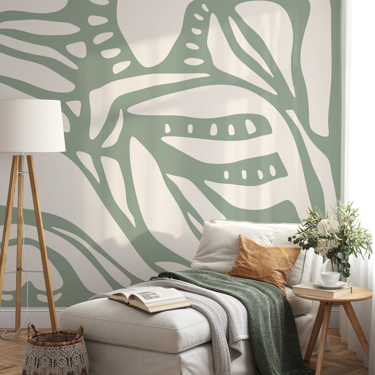 Abstract Foliage Impressions Wallpaper - D624 - WallTrend