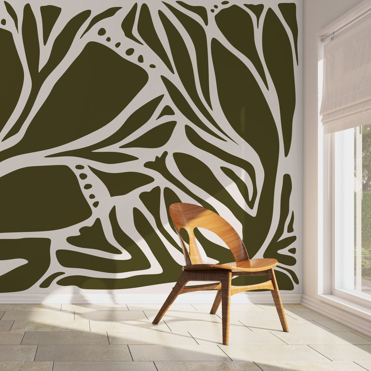 Abstract Forest Silhouette Wallpaper - D636 - WallTrend