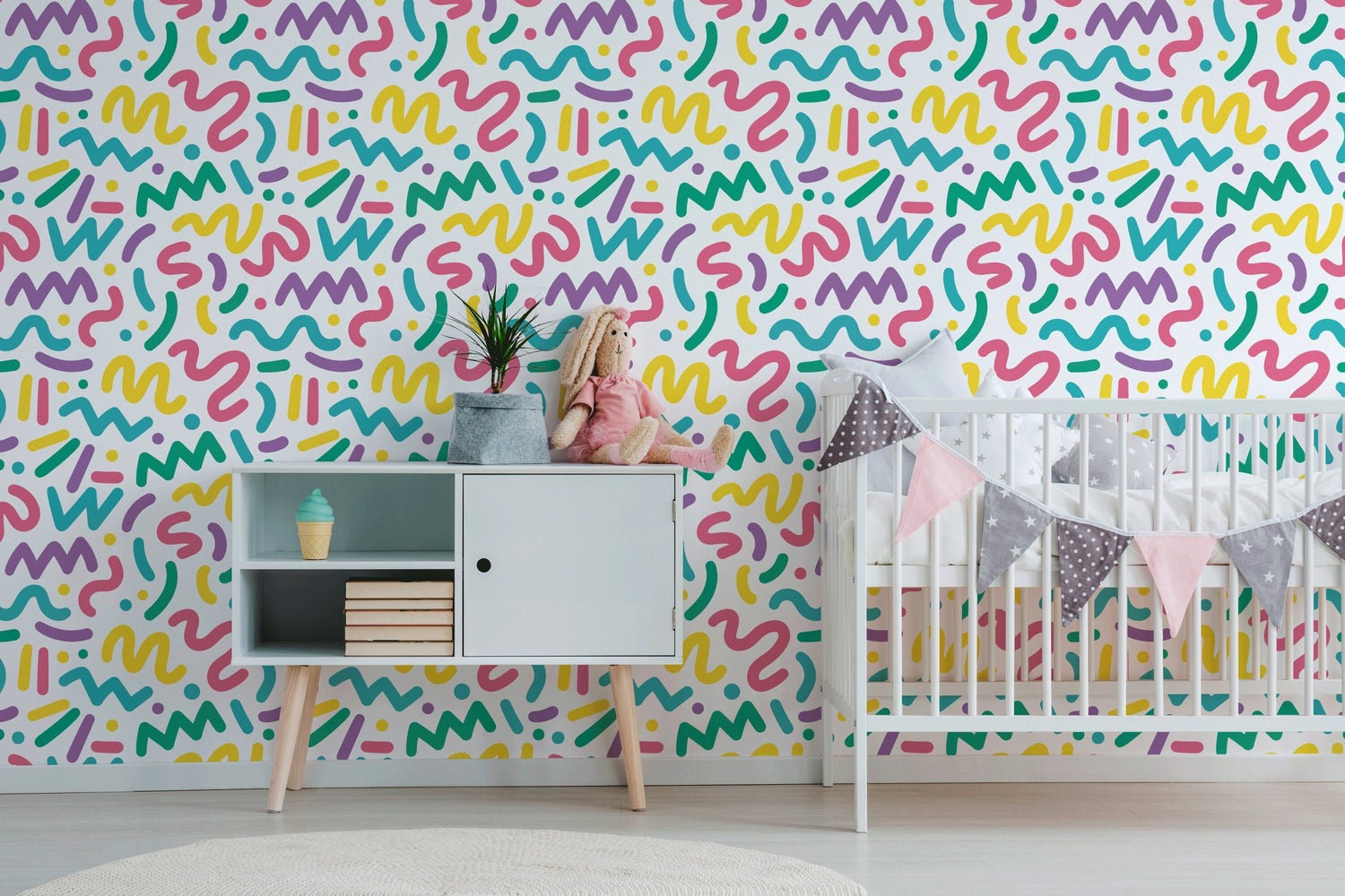 Abstract Fun Party Wallpaper - B492 - WallTrend