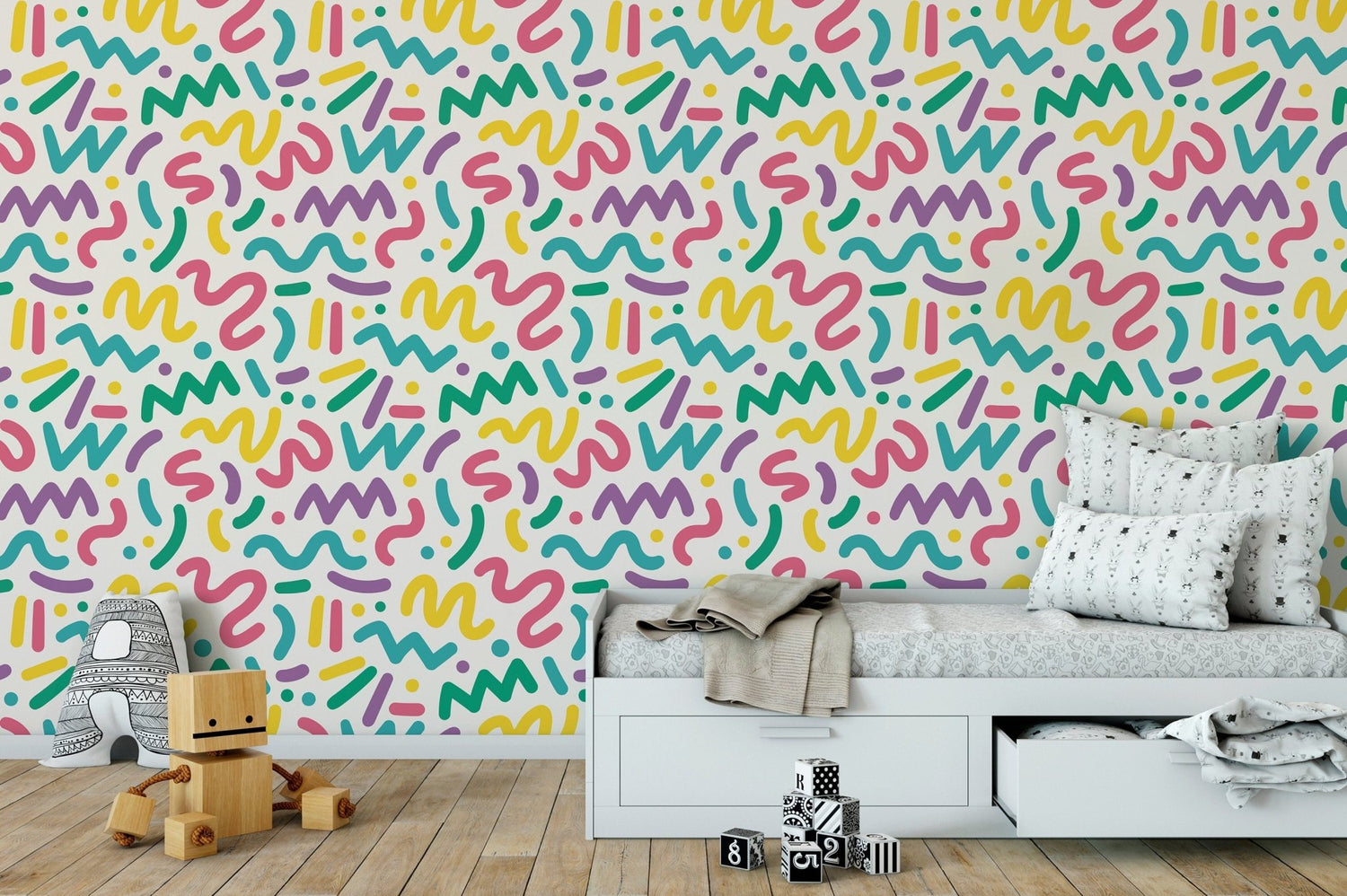 Abstract Fun Party Wallpaper - B492 - WallTrend