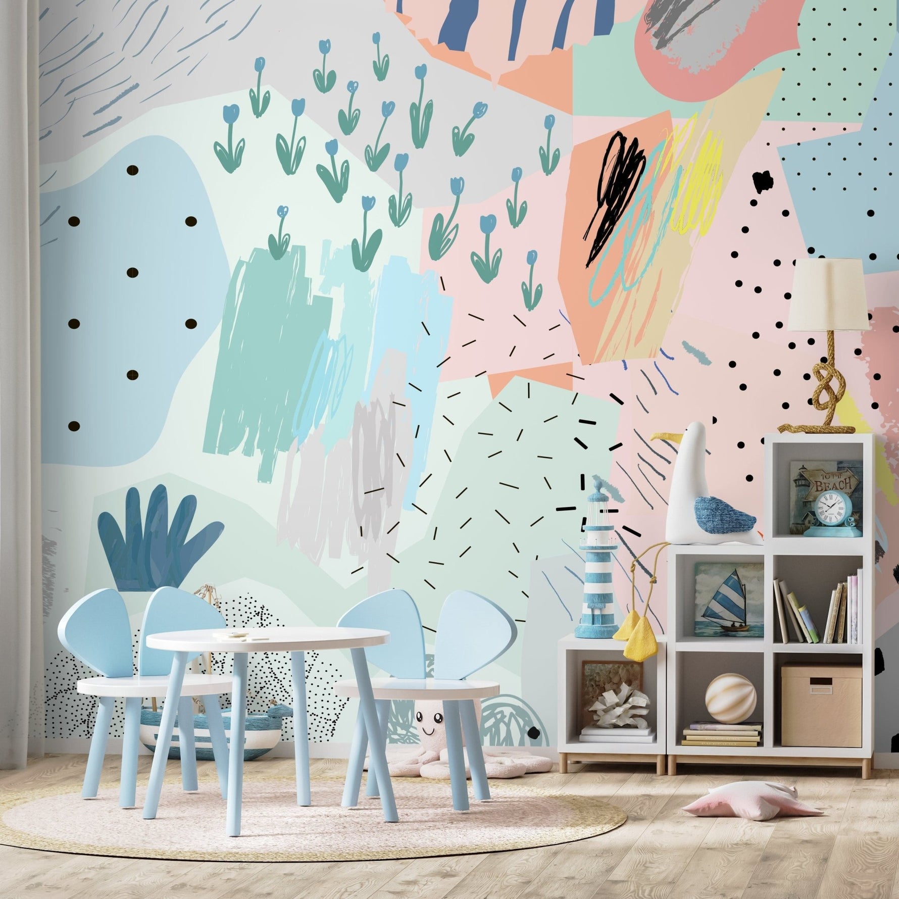 Abstract Garden Wallpaper - A521 - WallTrend