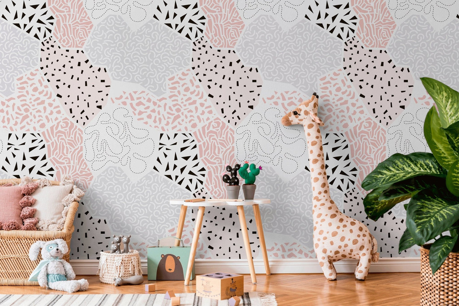 Abstract Geometric Fusion Wallpaper - B712 - WallTrend