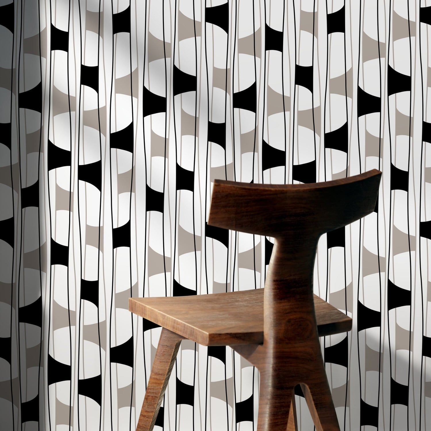 Abstract Geometric Lines Wallpaper - C301 - WallTrend