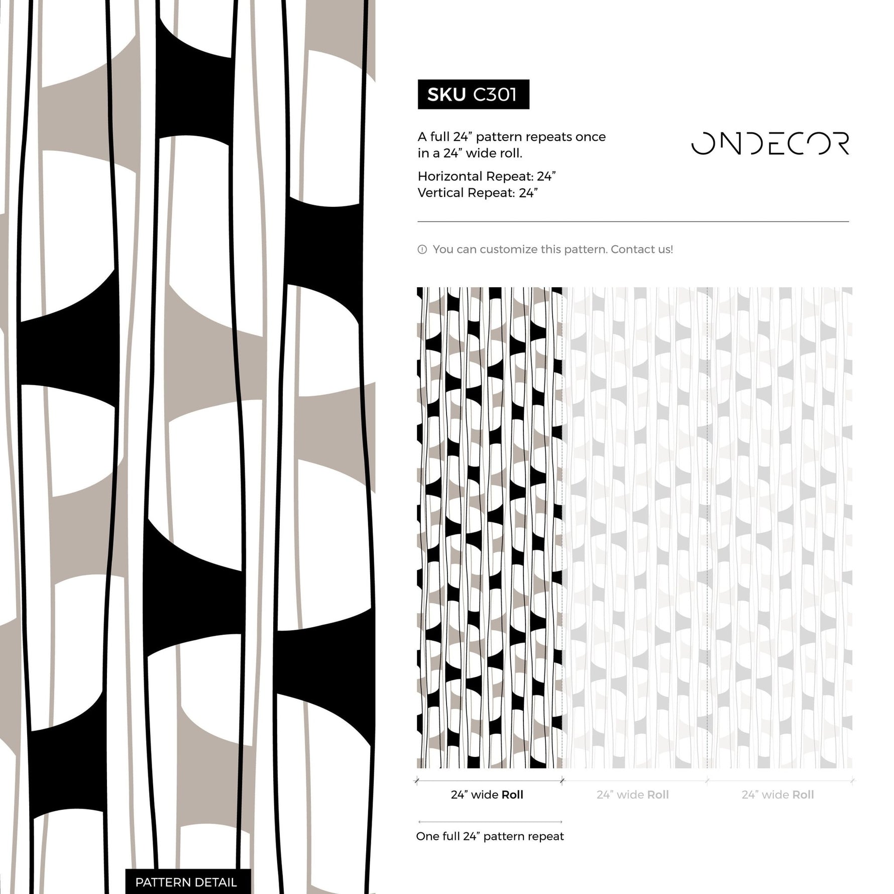 Abstract Geometric Lines Wallpaper - C301 - WallTrend