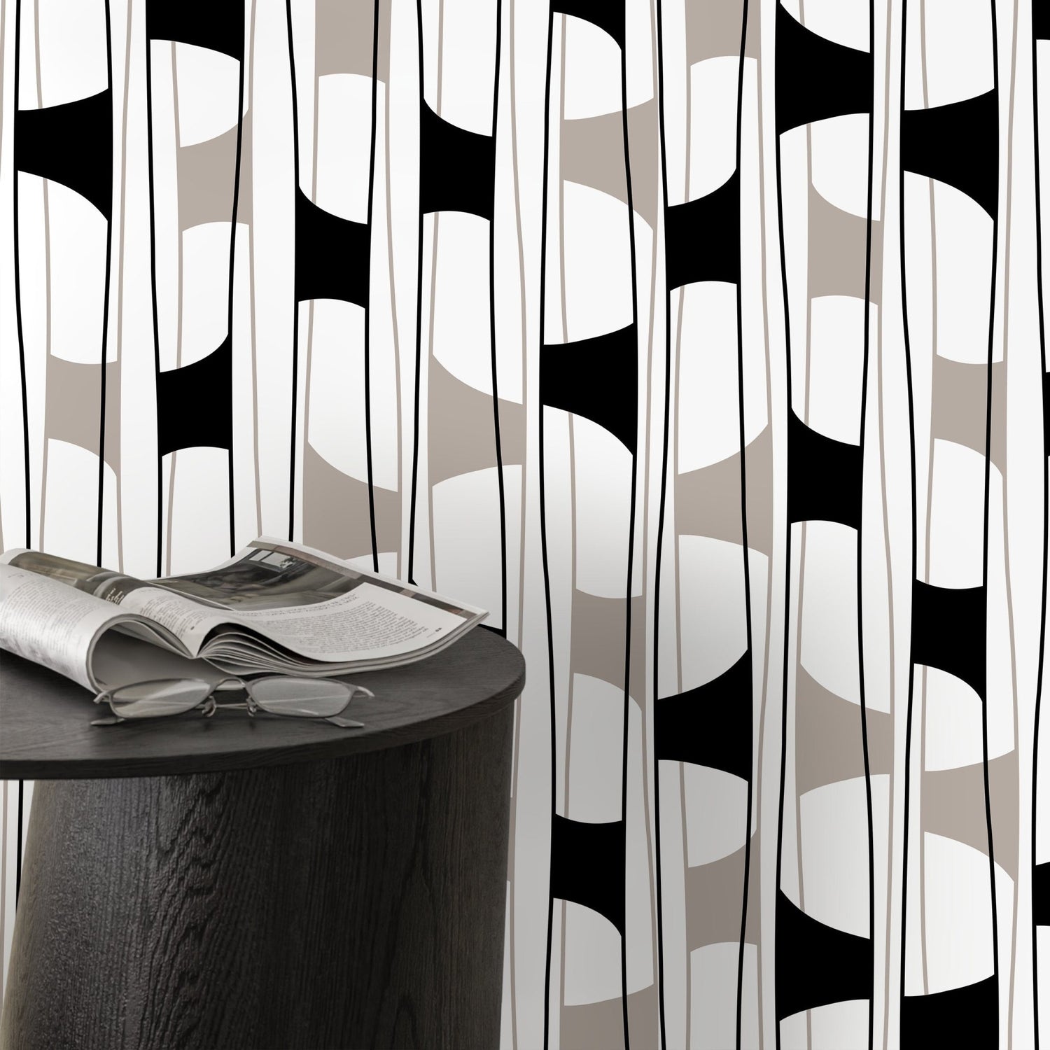 Abstract Geometric Lines Wallpaper - C301 - WallTrend