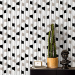 Abstract Geometric Lines Wallpaper - C301 - WallTrend