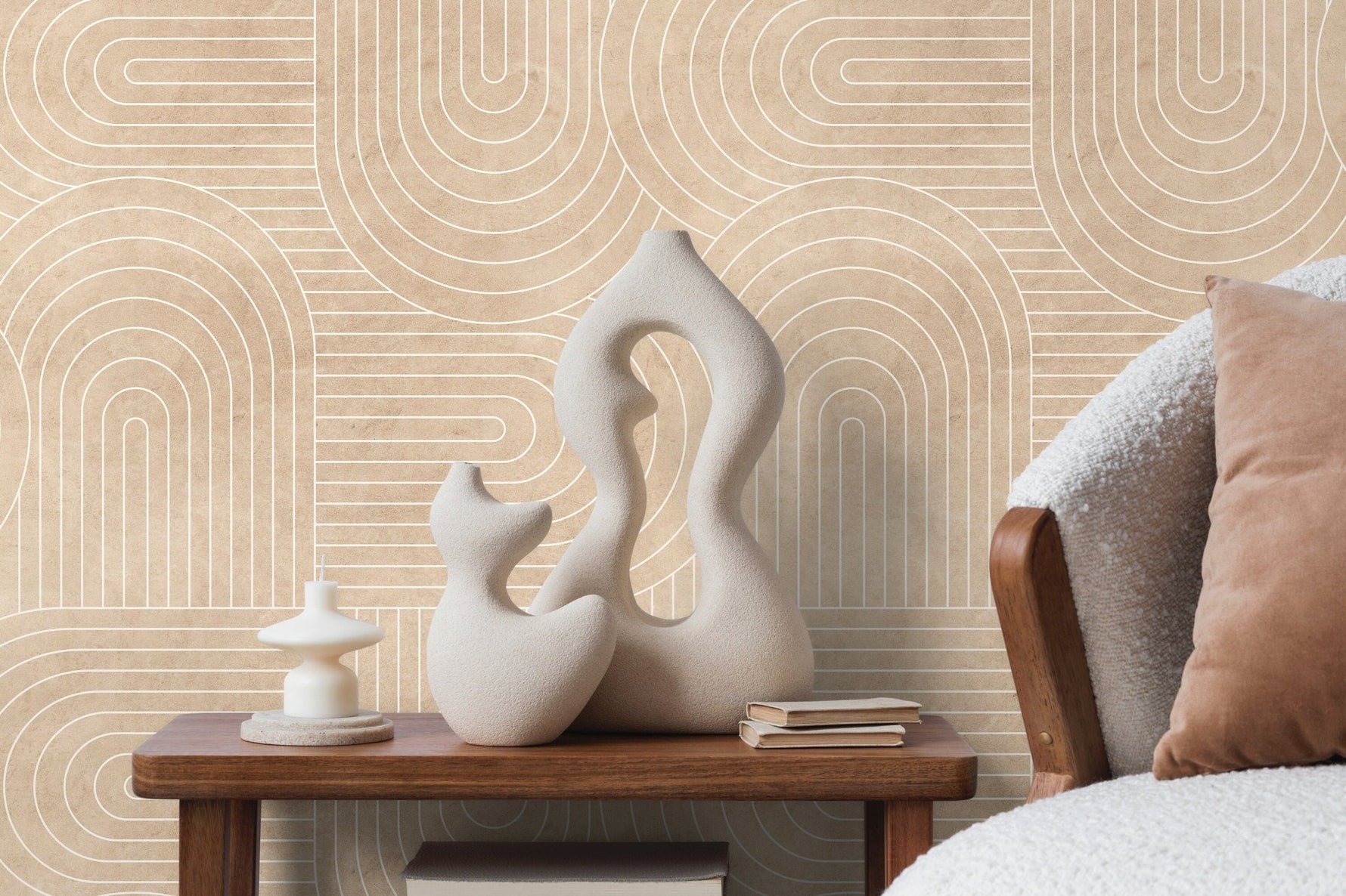 Abstract Geometric Lines Wallpaper - C847 - WallTrend