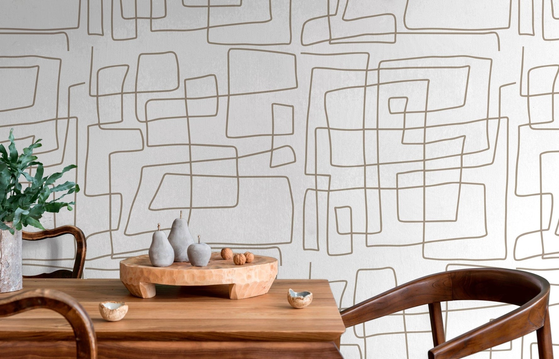 Abstract Geometric Maze Wallpaper - C246 - WallTrend