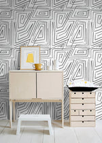 Abstract Geometric Maze Wallpaper - C528 - WallTrend