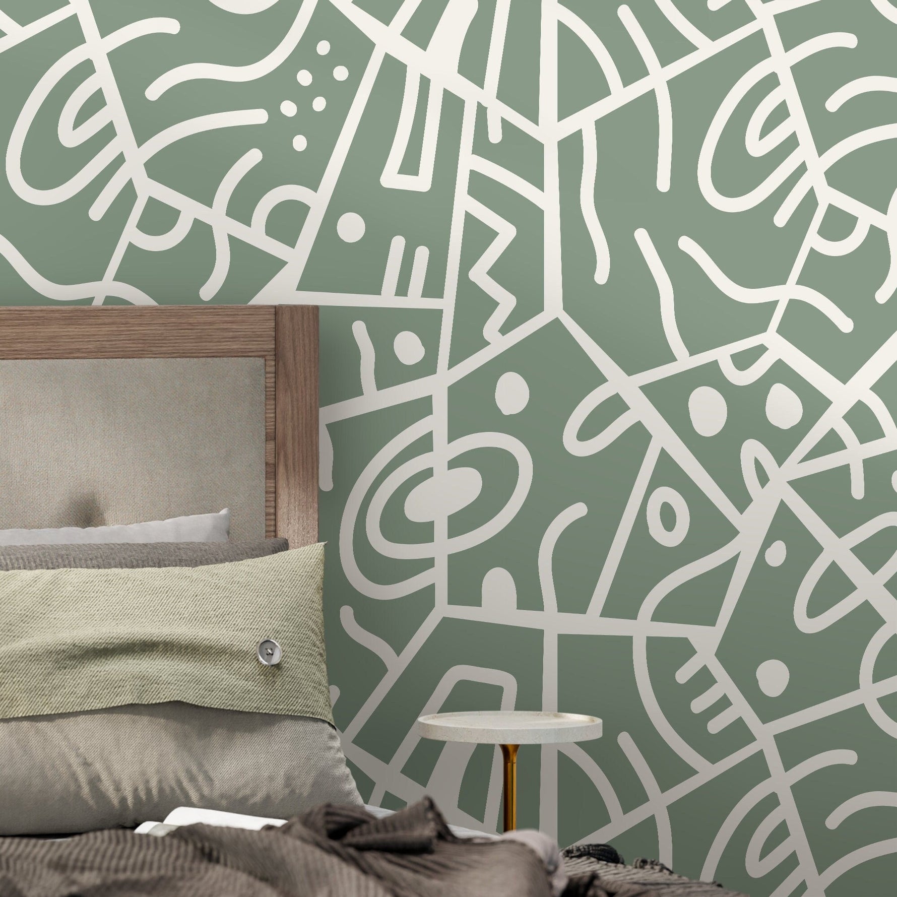 Abstract Geometric Maze Wallpaper - D551 - WallTrend