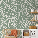 Abstract Geometric Maze Wallpaper - D551 - WallTrend