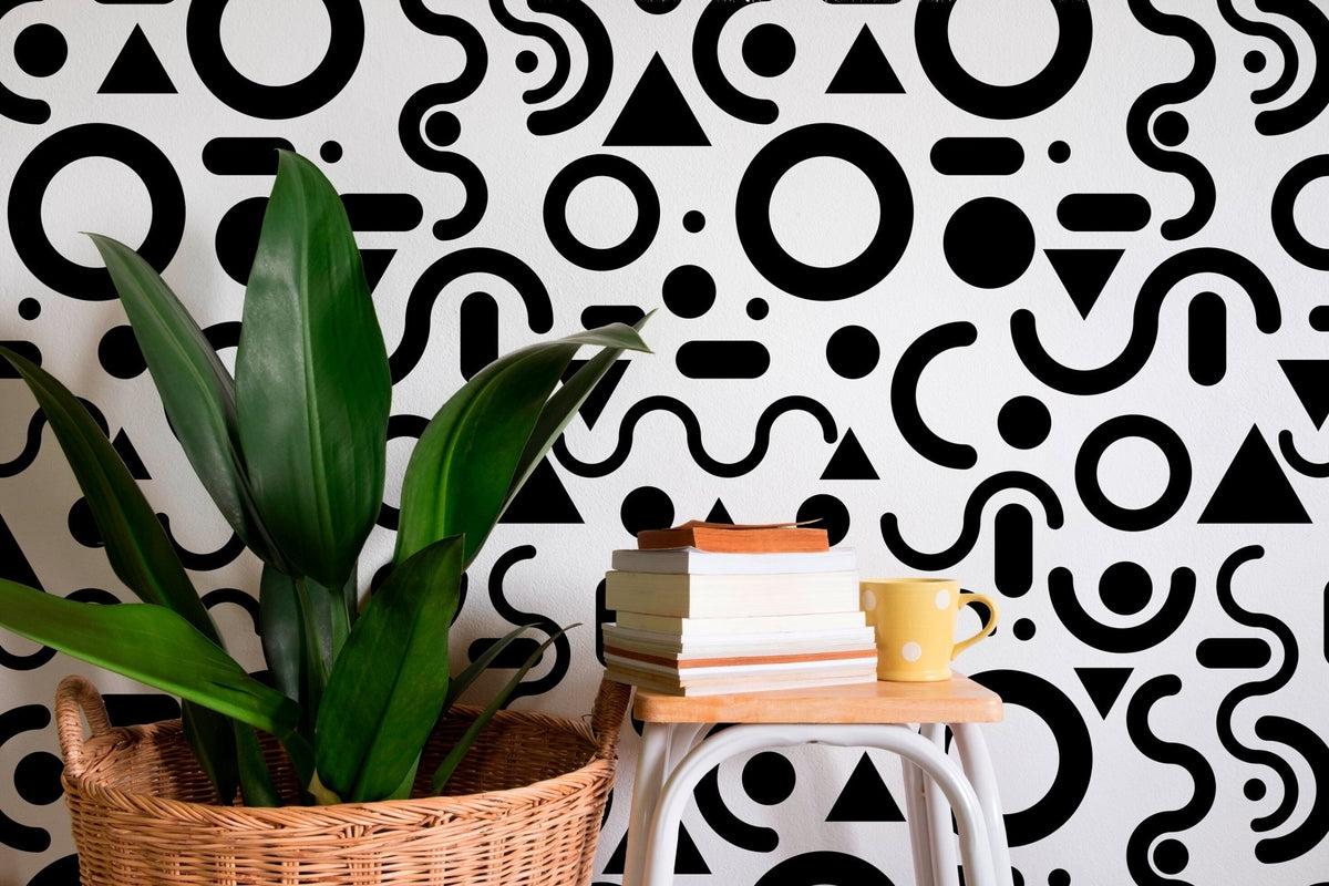 Abstract Geometric Play Wallpaper - B694 - WallTrend