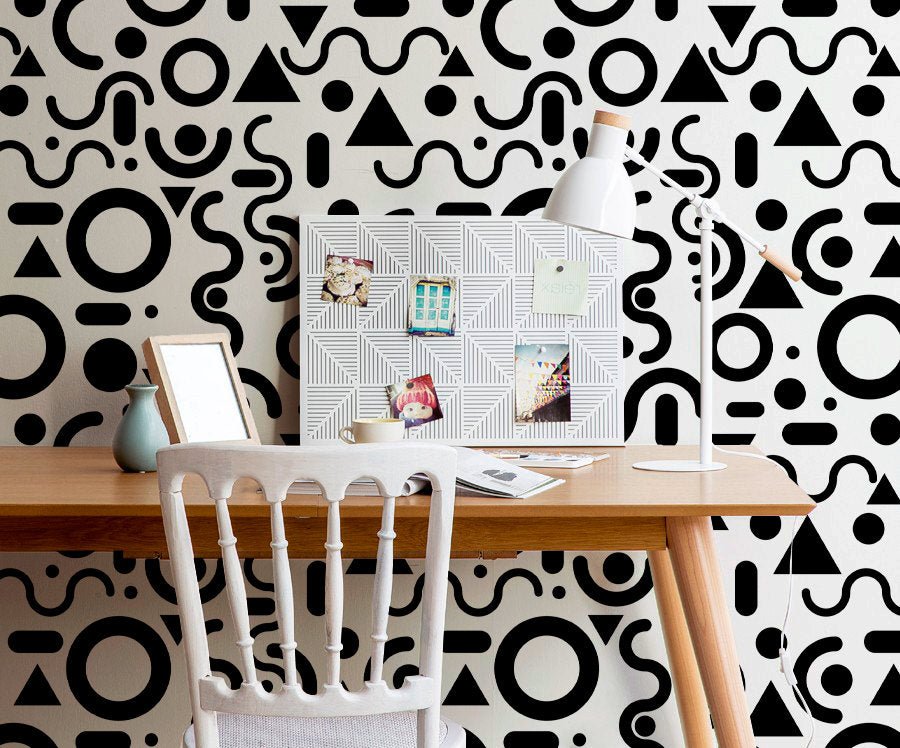 Abstract Geometric Play Wallpaper - B694 - WallTrend