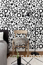 Abstract Geometric Play Wallpaper - B694 - WallTrend