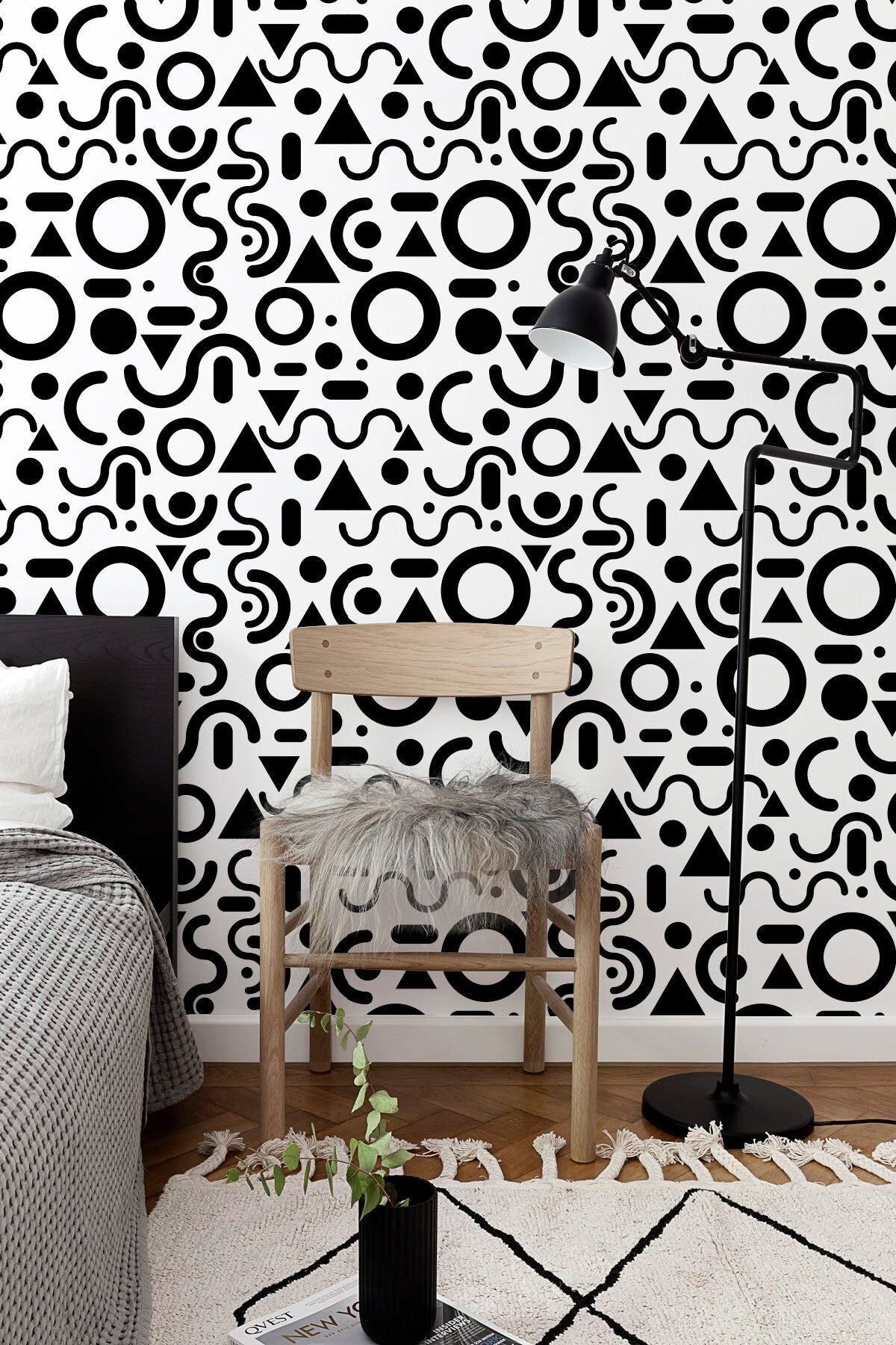 Abstract Geometric Play Wallpaper - B694 - WallTrend