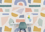 Abstract Geometric Shapes Wallpaper - B447 - WallTrend