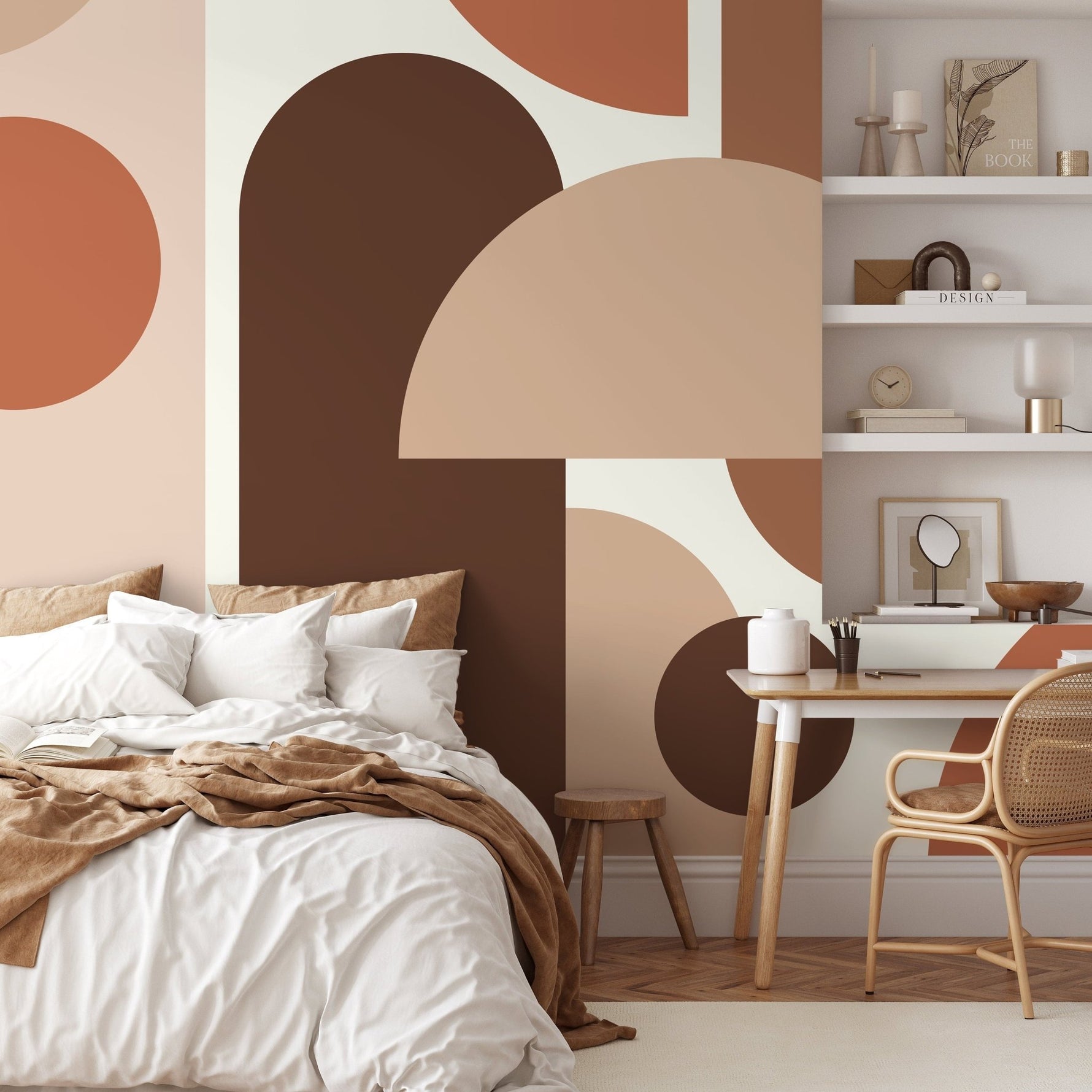 Abstract Geometric Shapes Wallpaper - B574 - WallTrend