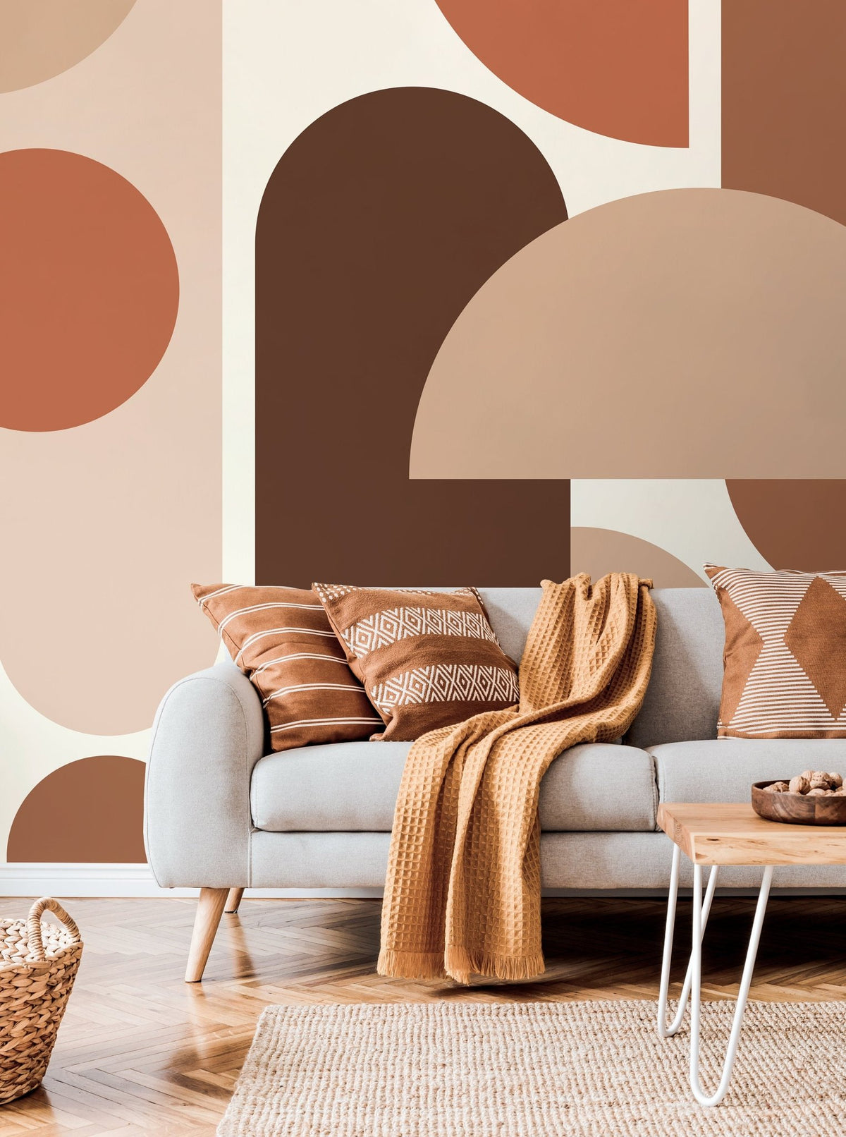 Abstract Geometric Shapes Wallpaper - B574 - WallTrend