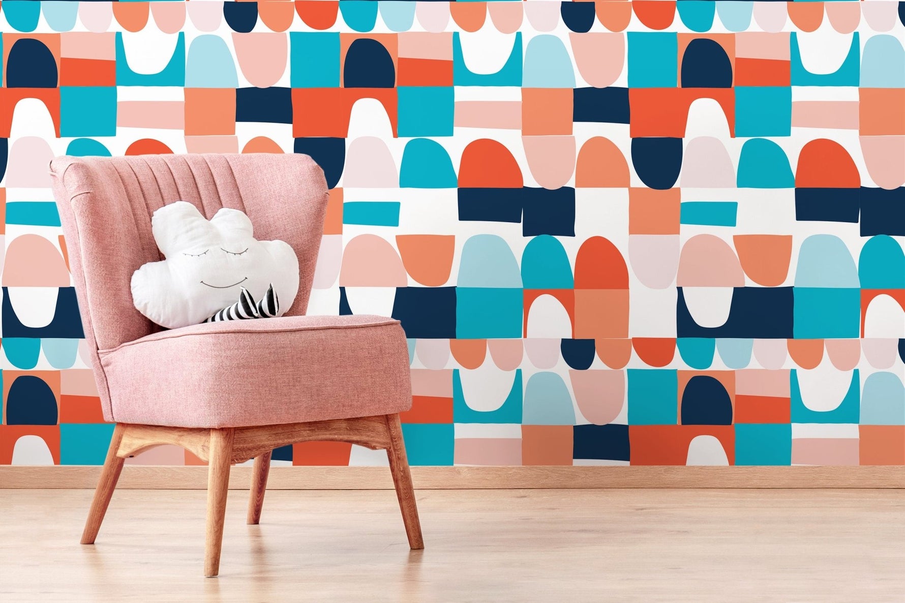 Abstract Geometric Shapes Wallpaper - B833 - WallTrend