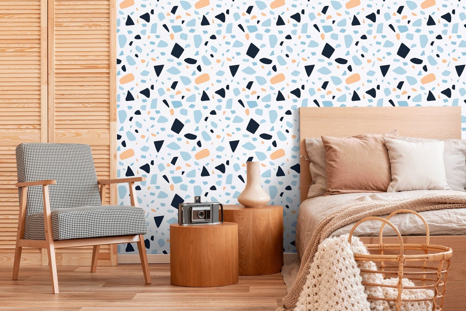 Abstract Geometric Shapes Wallpaper - B934 - WallTrend