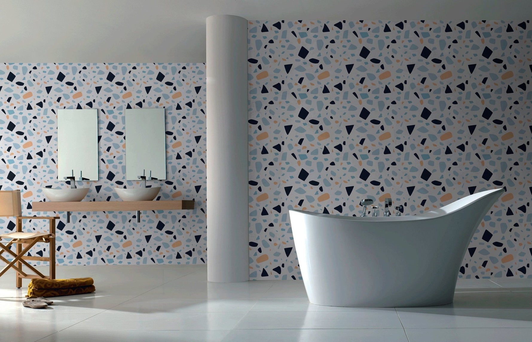 Abstract Geometric Shapes Wallpaper - B934 - WallTrend