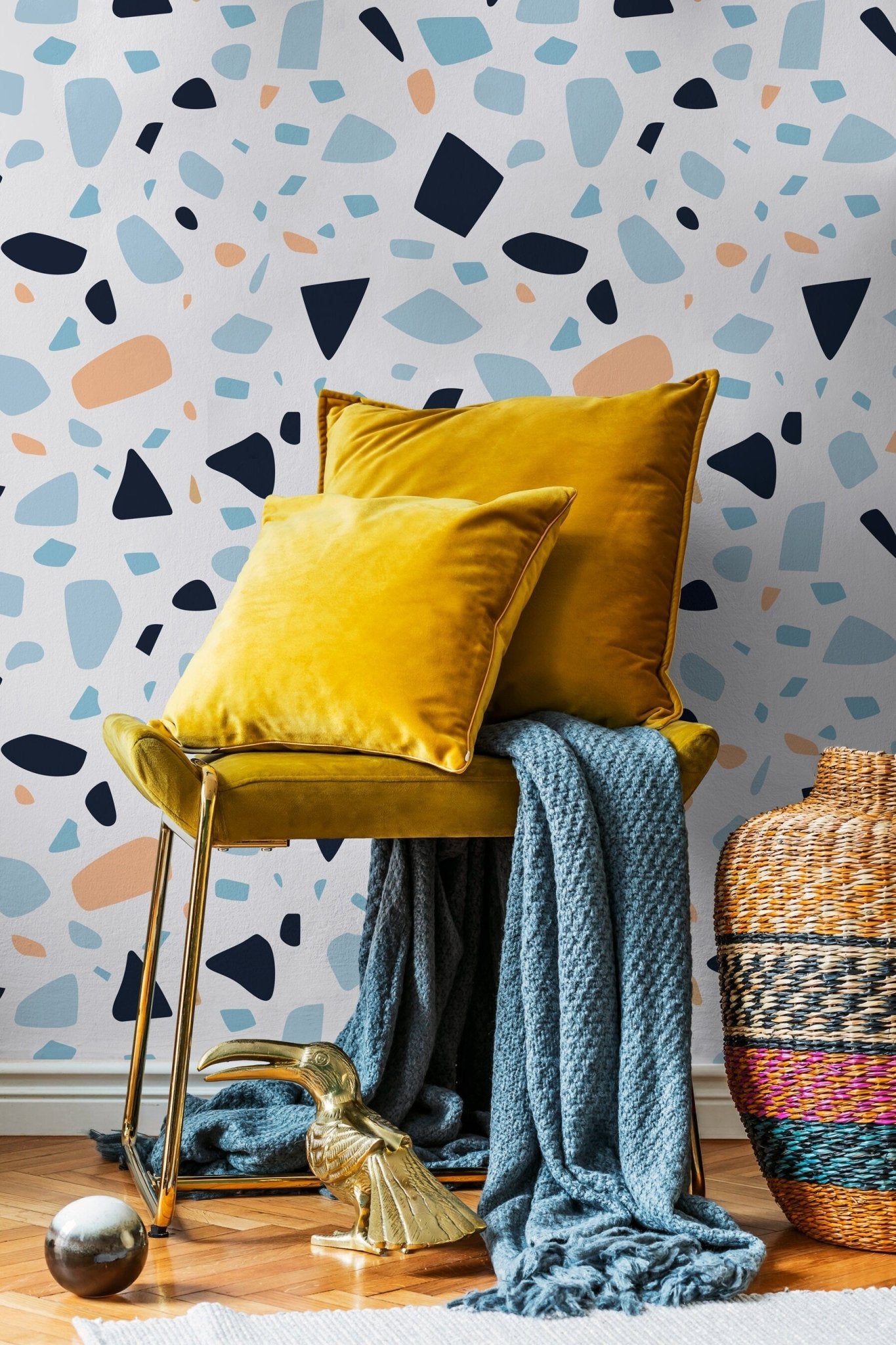 Abstract Geometric Shapes Wallpaper - B934 - WallTrend