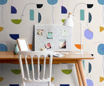 Abstract Geometric Shapes Wallpaper - C139 - WallTrend