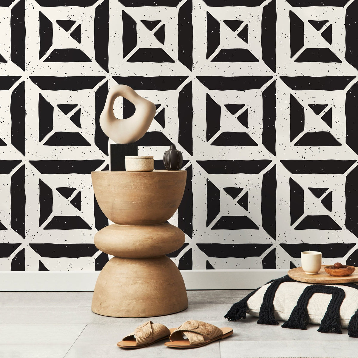 Abstract Geometric Shapes Wallpaper - C374 - WallTrend