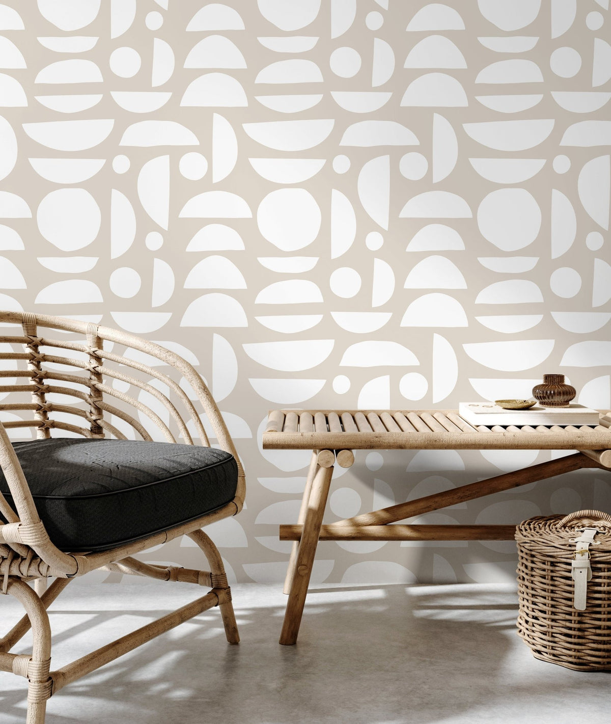 Abstract Geometric Shapes Wallpaper - D012 - WallTrend