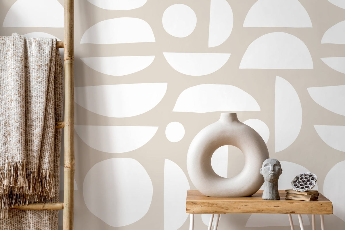 Abstract Geometric Shapes Wallpaper - D012 - WallTrend