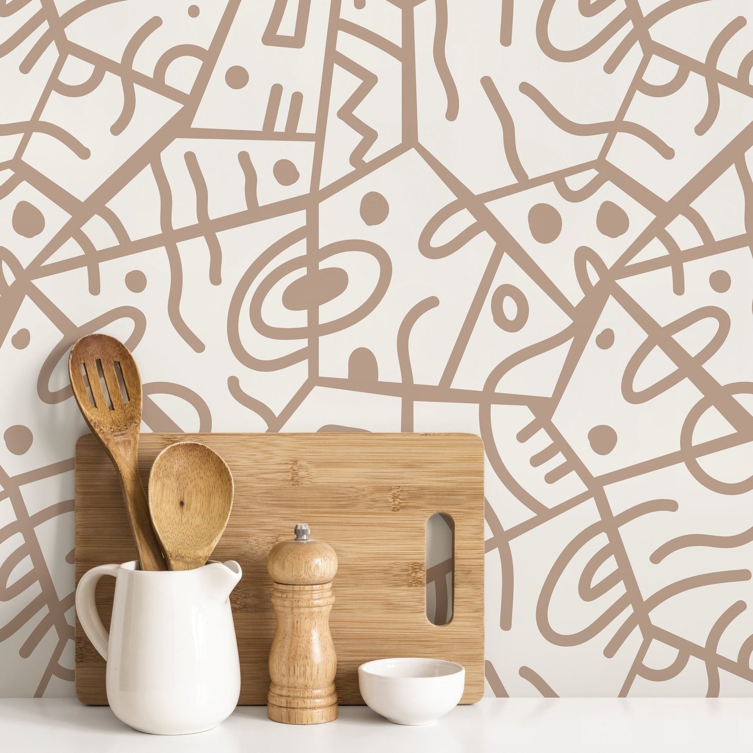 Abstract Geometric Shapes Wallpaper - D550 - WallTrend