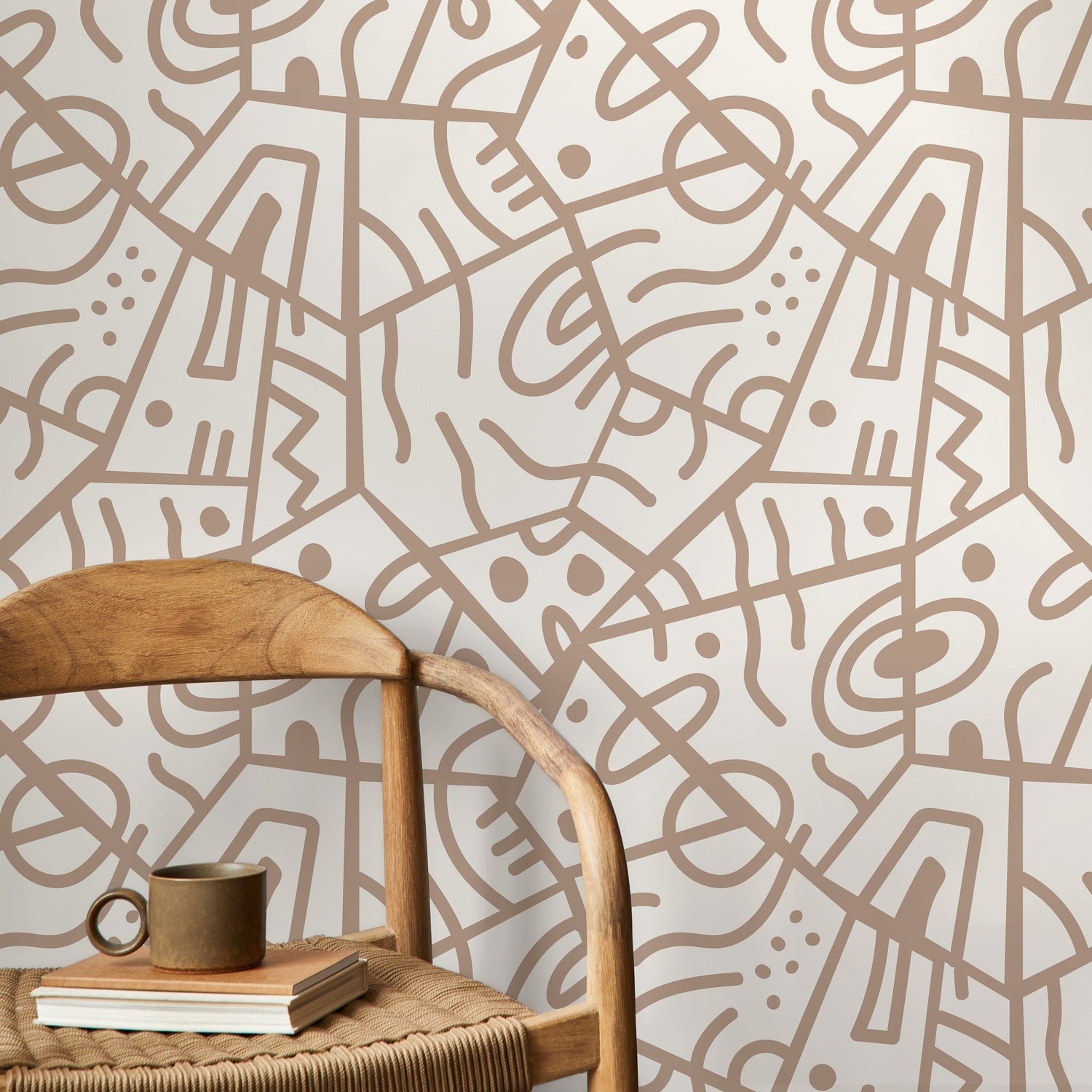 Abstract Geometric Shapes Wallpaper - D550 - WallTrend