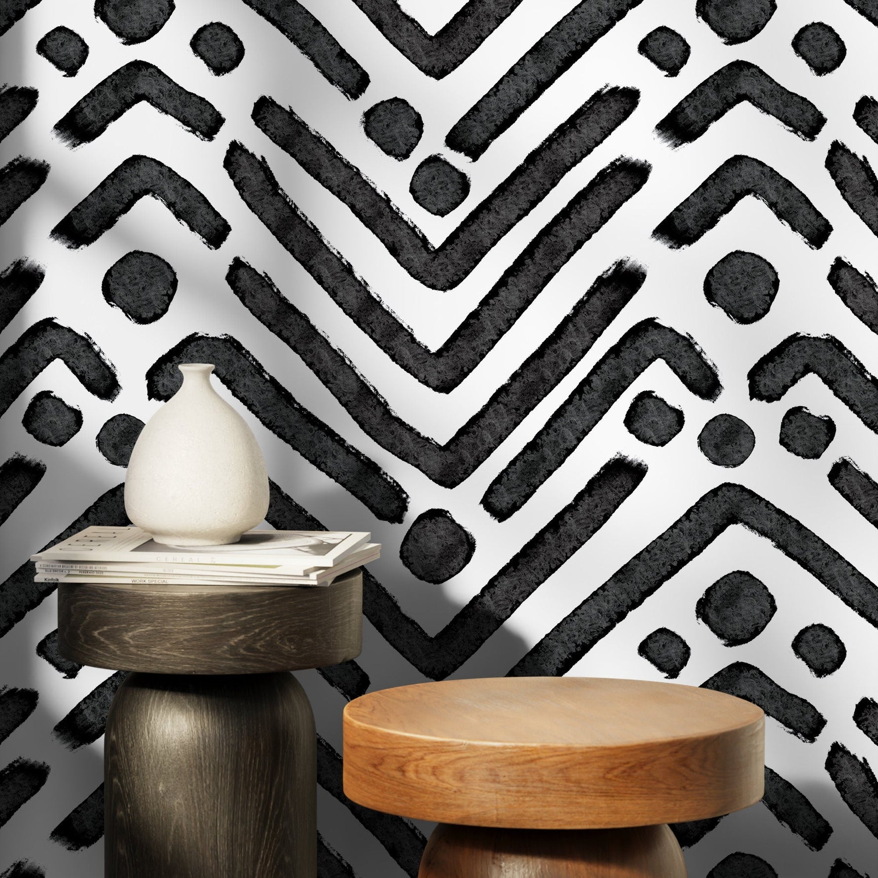 Abstract Geometric Shapes Wallpaper - X104 - WallTrend