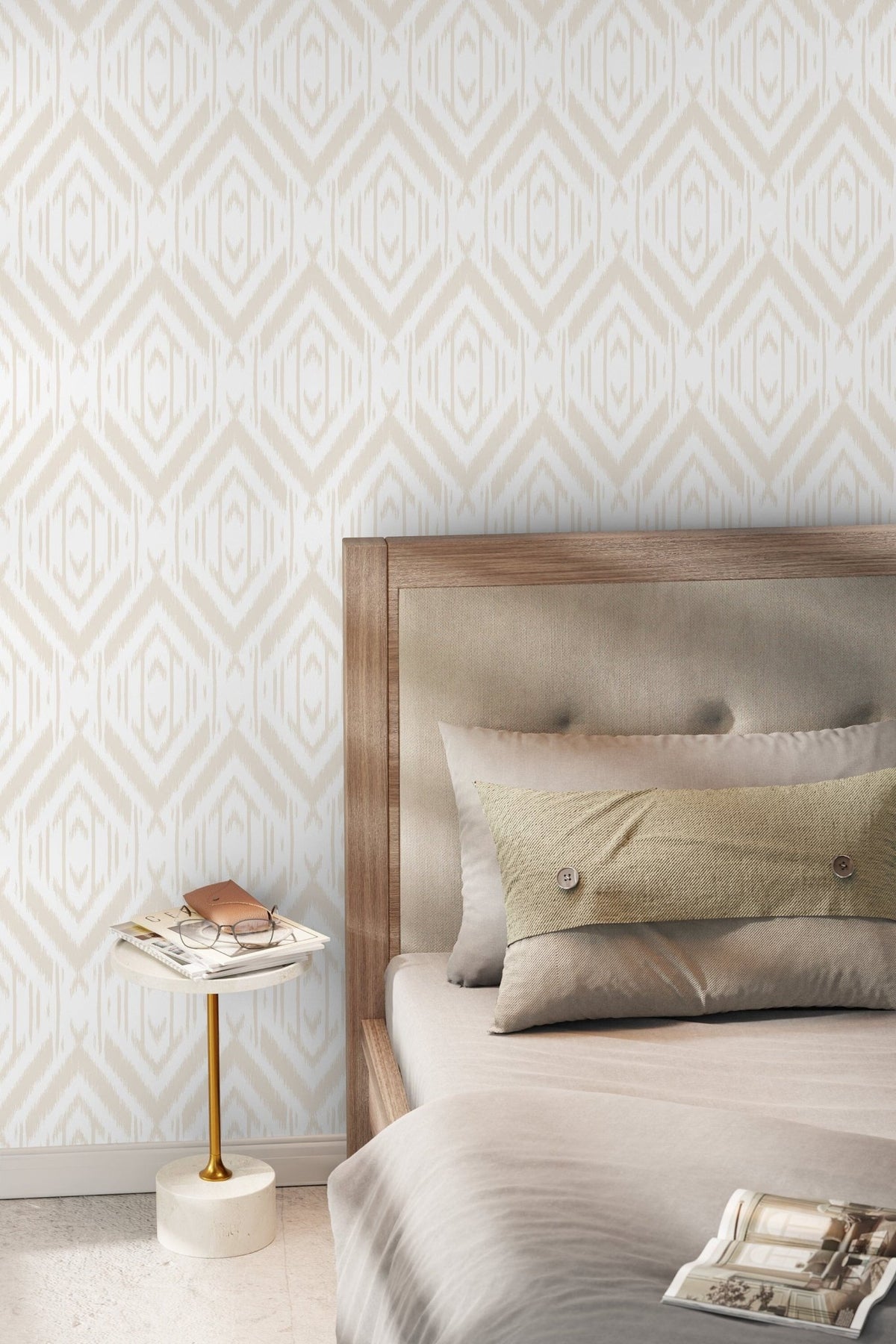 Abstract Ikat Diamond Wallpaper - C746 - WallTrend